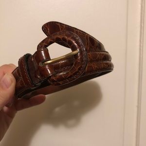 Crocodile Leather Belt